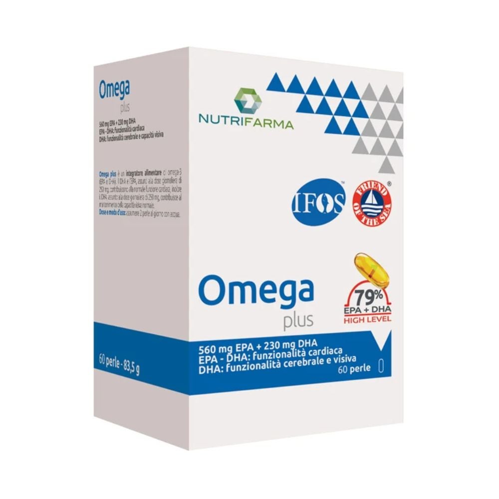 NUTRIFARMA Omega Plus 79% Supliment pentru sănătatea cardiovasculară, 60 capsule moi