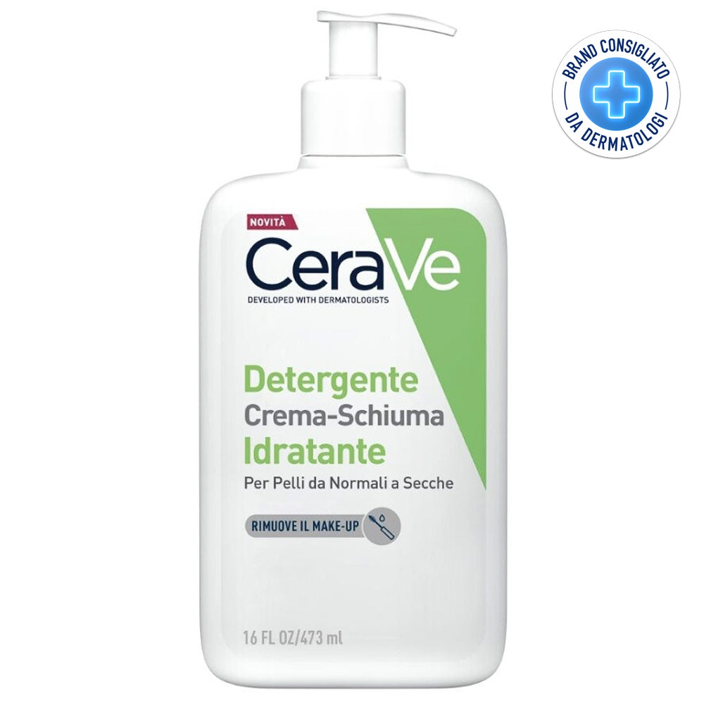 CERAVE Cream-to-Foam Cleanser detergent cremă-spumă, 473 ml