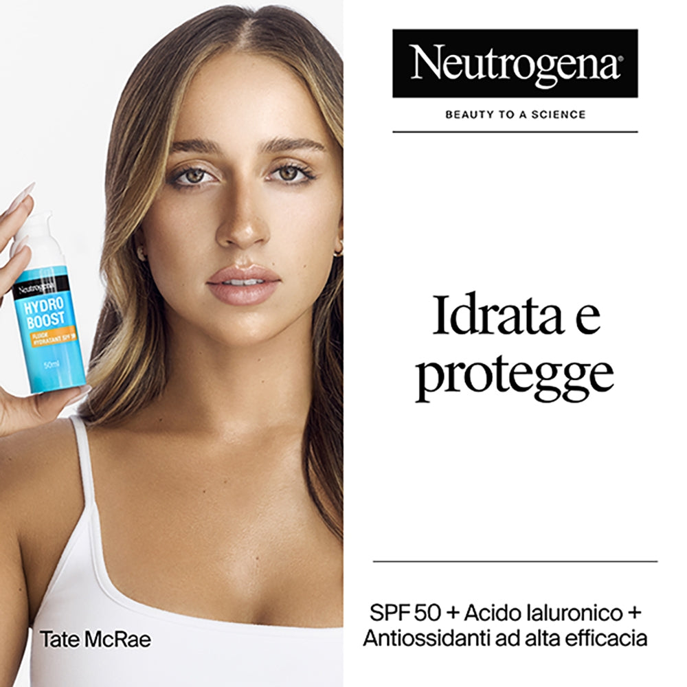NEUTROGENA Hydro Boost Fluid hidratant SPF 50 cremă solară pentru față cu protecție UVA/UVB, 50ml