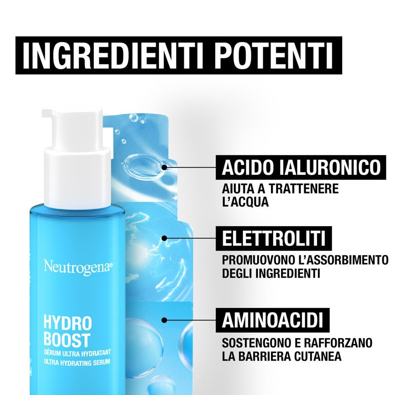 NEUTROGENA Hydro Boost Ser facial cu acid hialuronic pentru hidratare intensă, 30ml
