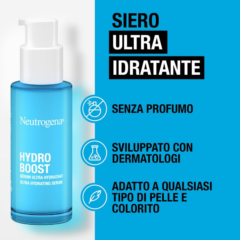 NEUTROGENA Hydro Boost Ser facial cu acid hialuronic pentru hidratare intensă, 30ml