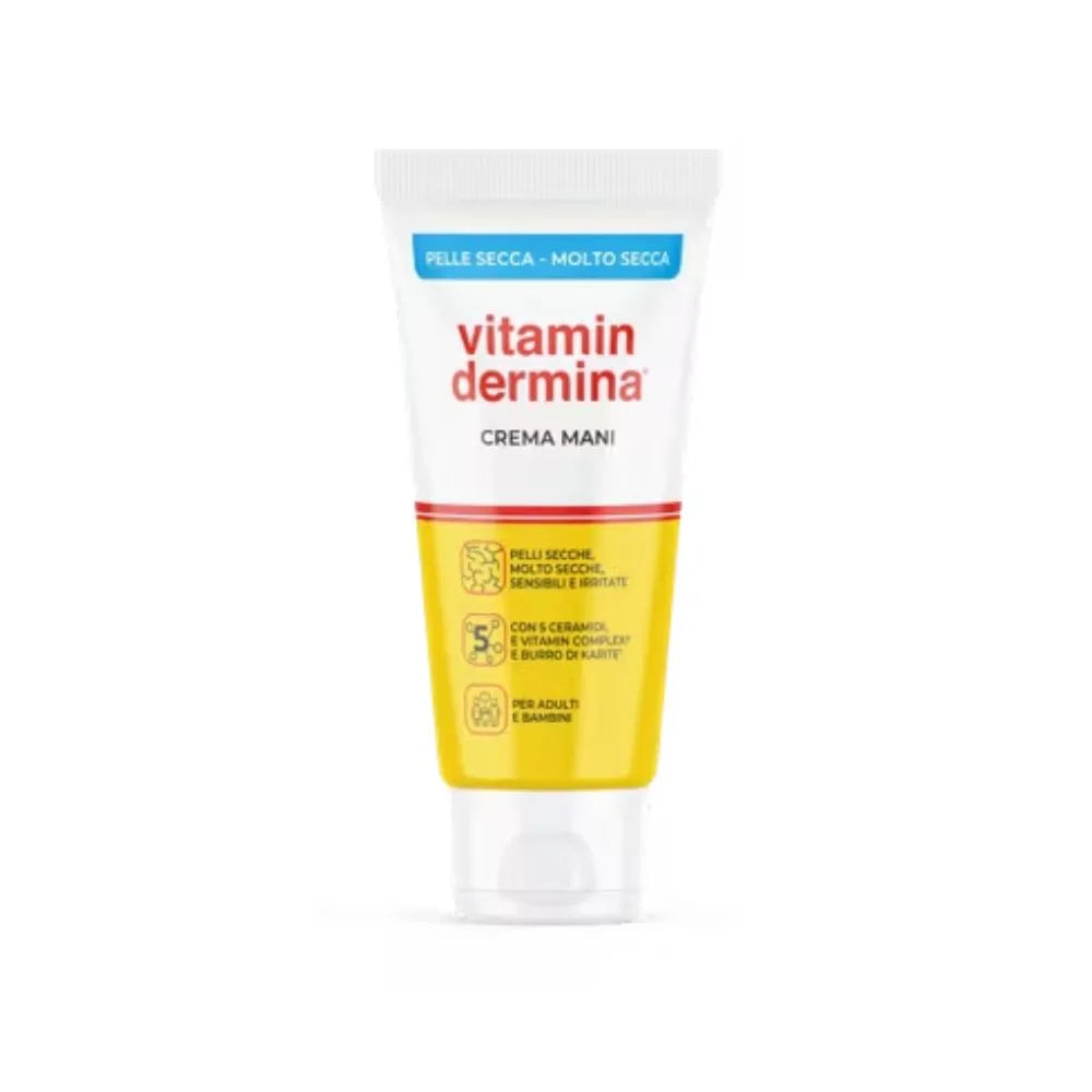 Vitamindermina – Cremă de mâini pentru piele uscată și foarte uscată, 50 ml