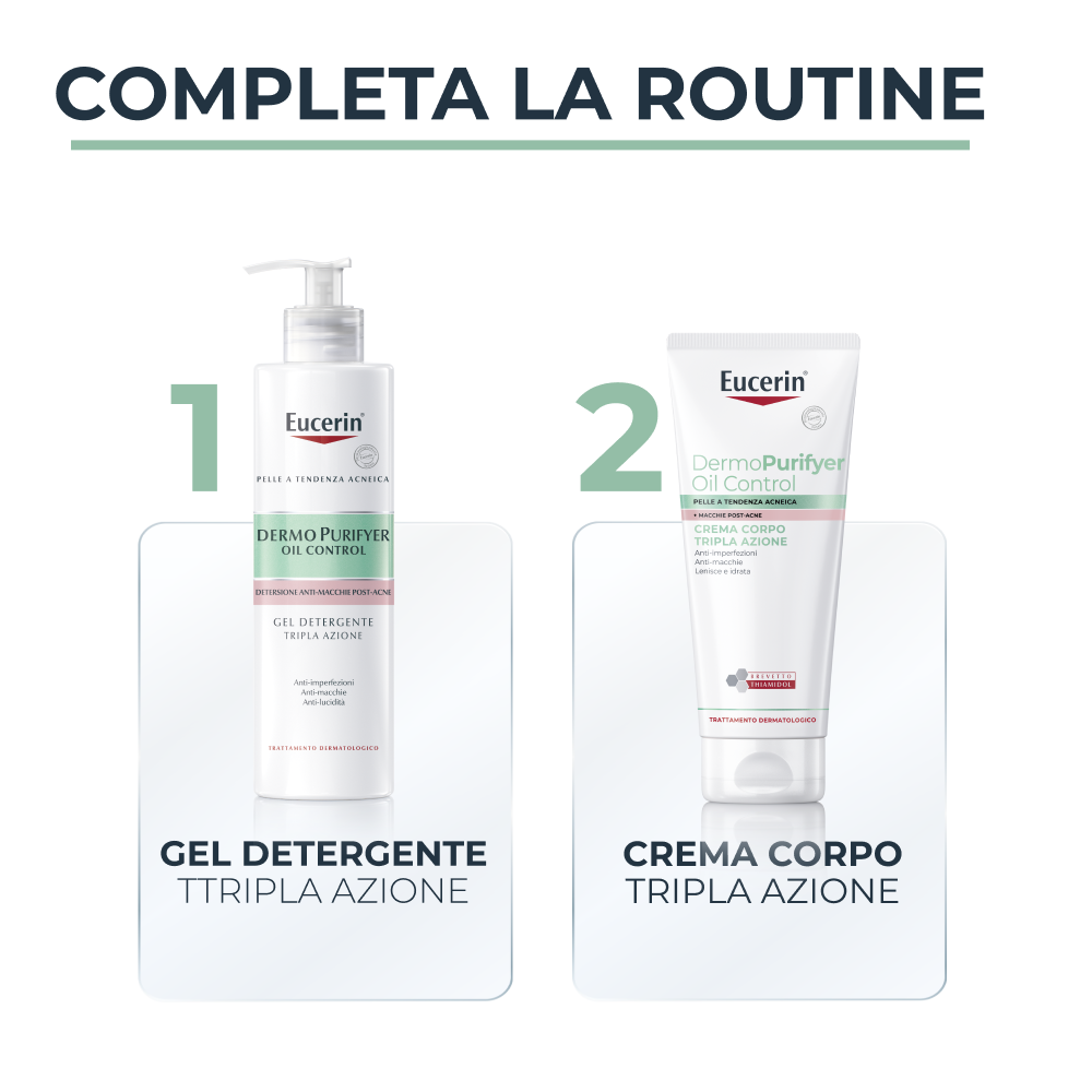 EUCERIN Dermopurifyer Oil Control - Cremă de corp cu triplă acțiune 200 ml