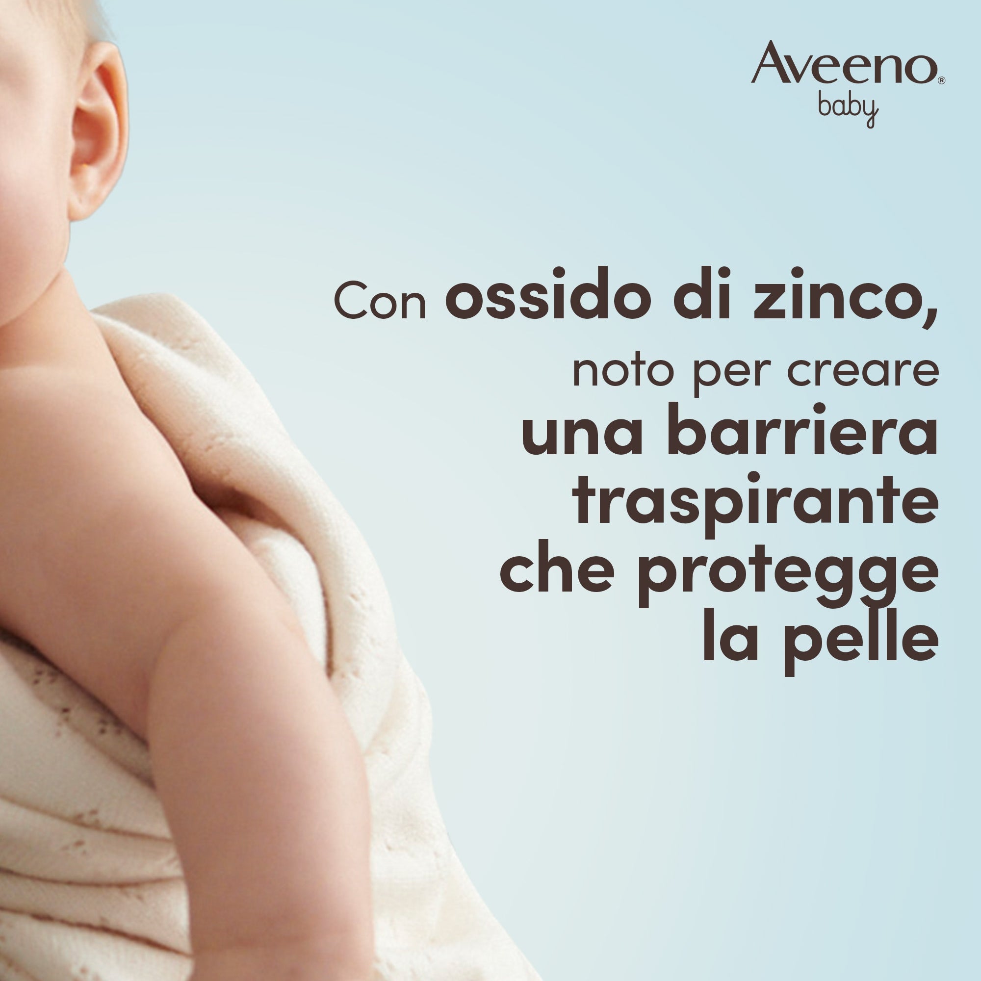 AVEENO Baby Daily Care - Cremă pentru zona scutecului cu oxid de zinc și ovăz, 100 ml