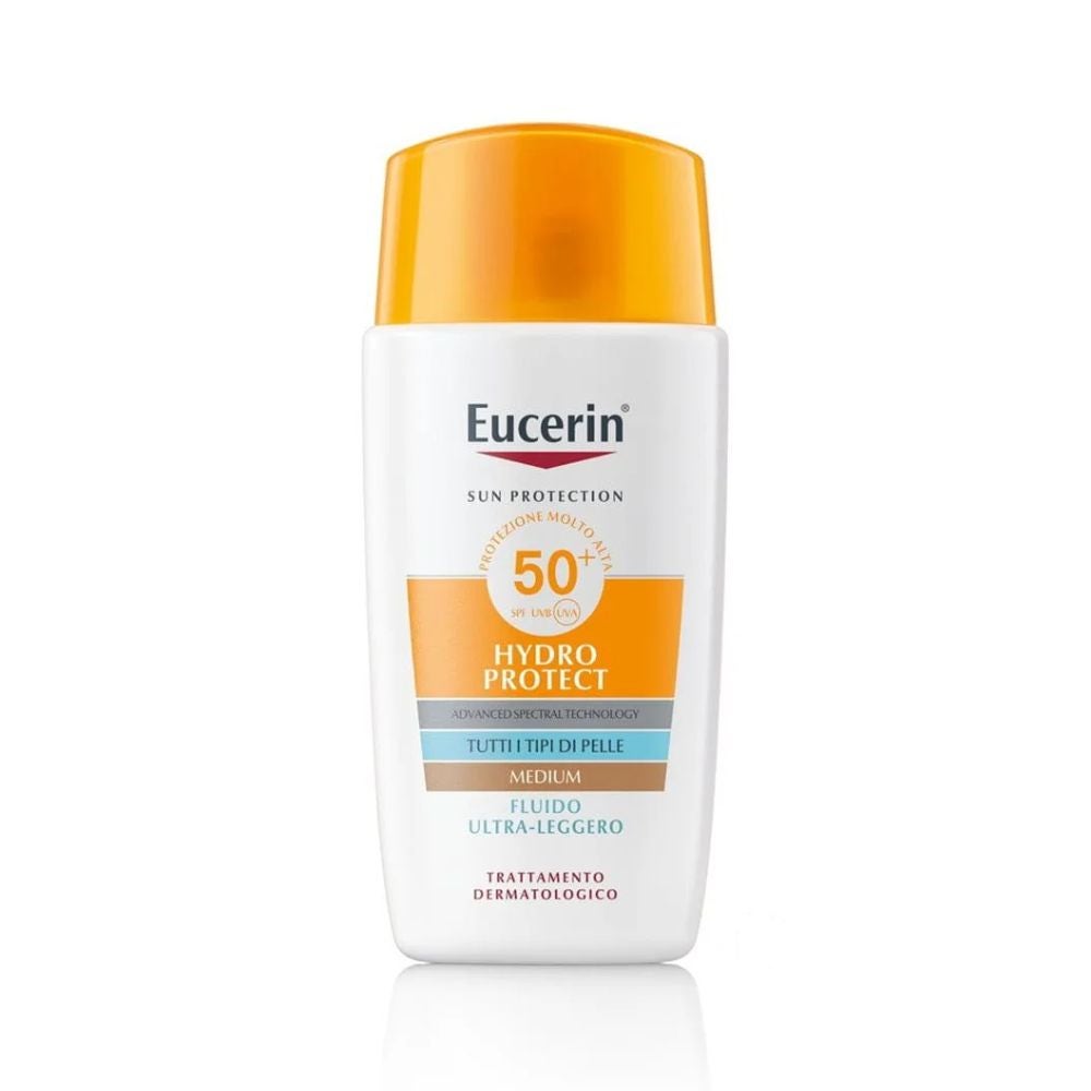 EUCERIN Sun Hydro Protect Tinted Medium – Fluid facial colorat SPF 50+, 50 ml