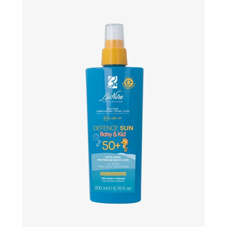 Spray protectie solara BIONIKE Defence Sun Baby & Kid SPF50+, rezistent la apa, 200ml
