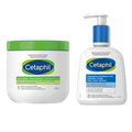 CETAPHIL Rutină hidratantă: cremă hidratantă 450g + gel de curățare zilnic pentru față 237ml