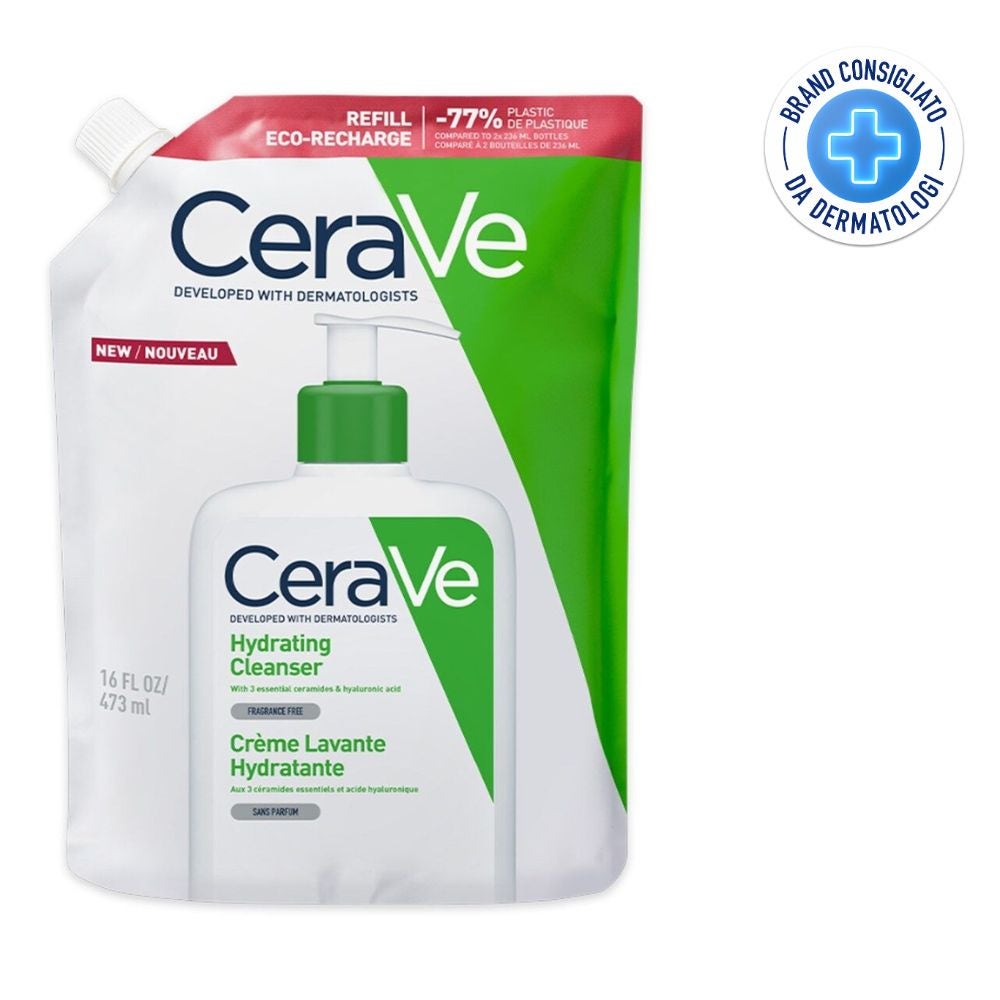 CERAVE Refill Detergent hidratant, 473 ml