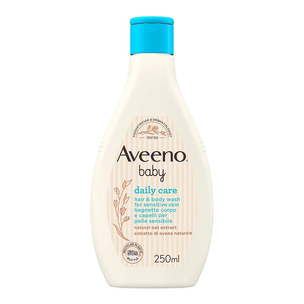 AVEENO BABY Daily Care – Gel de Baie pentru Corp și Păr, Piele Sensibilă, 250ml