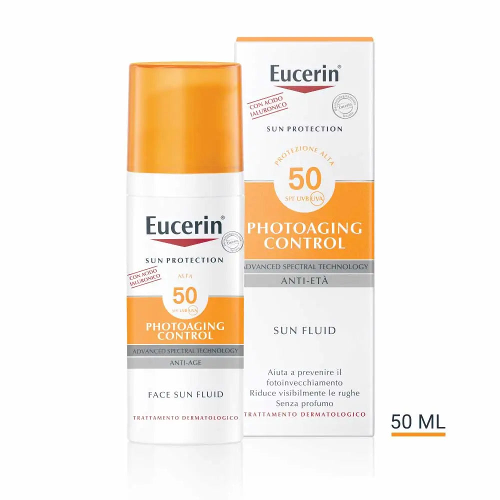 EUCERIN Sun Protection Fluid solar anti-îmbătrânire SPF50 pentru față 50 ml
