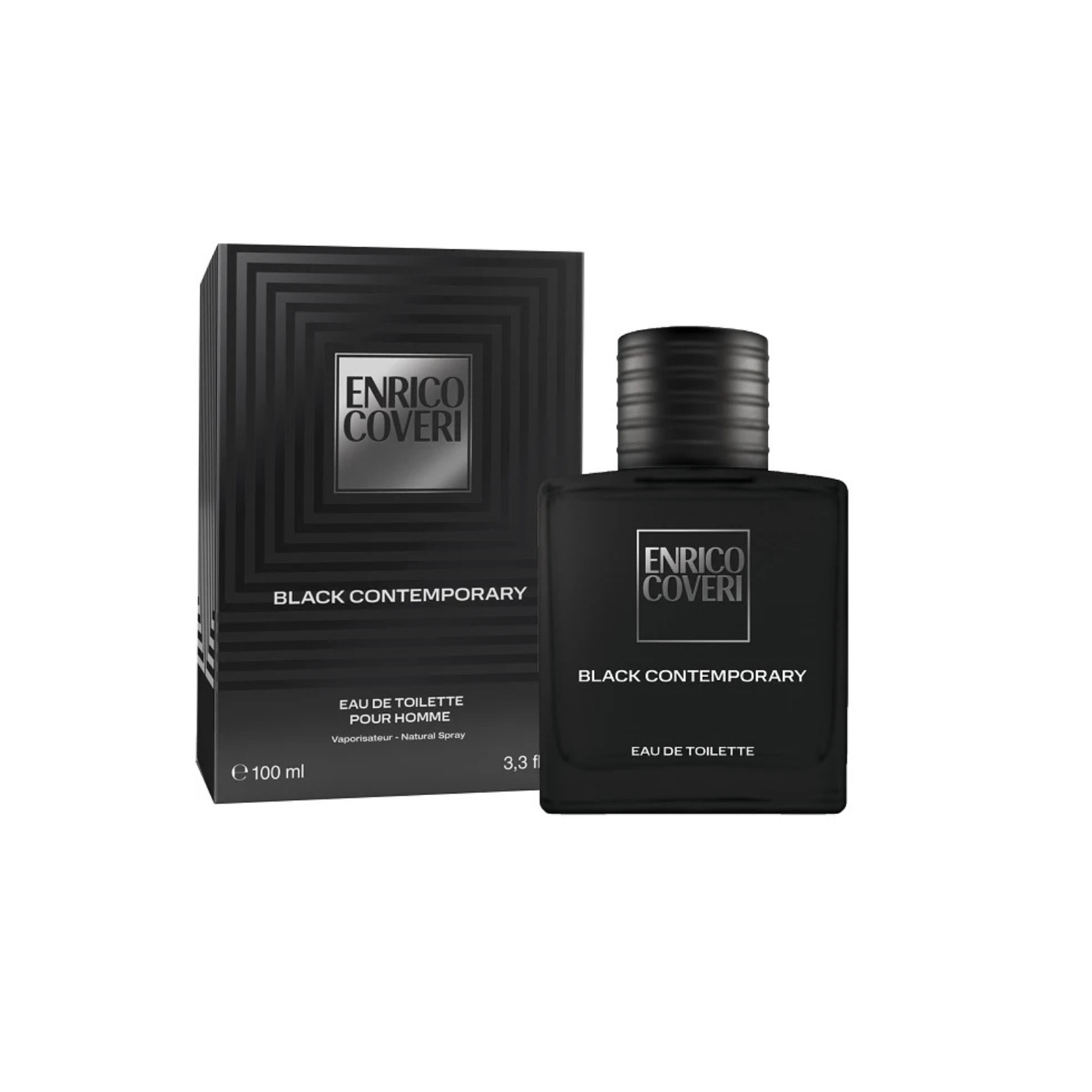 ENRICO COVERI Black Contemporary Eau de Toilette – Parfum pentru Bărbați, 100ml