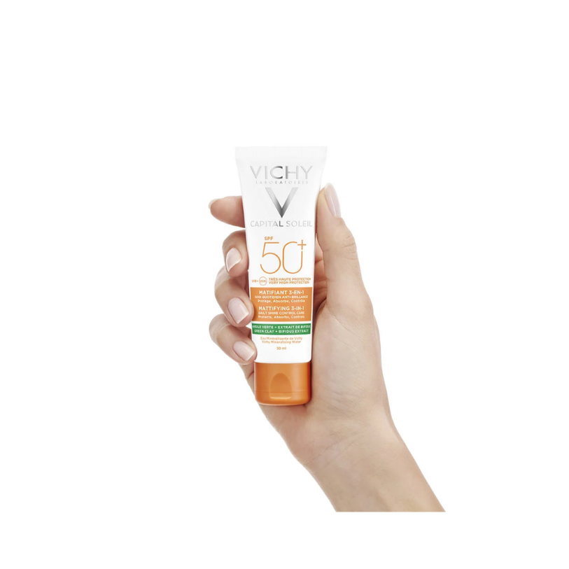 VICHY CAPITAL SOLEIL – Anti-Acne Puri SPF50+ Roll-On, 50 ml