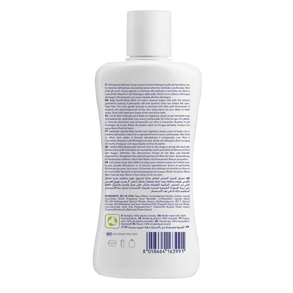 CHICCO NATURAL SENSATION – Detergent Delicat pentru Corp, Copii 0M+, 200 ml