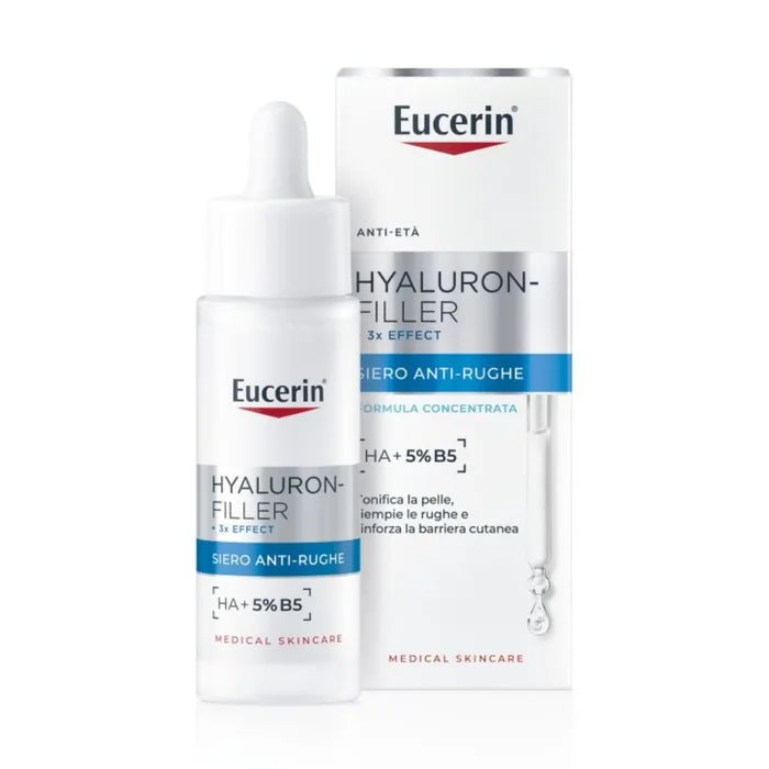 EUCERIN HYALURON-FILLER +3x EFFECT – Ser Anti-Rid cu Formulă Concentrată, 30 ml
