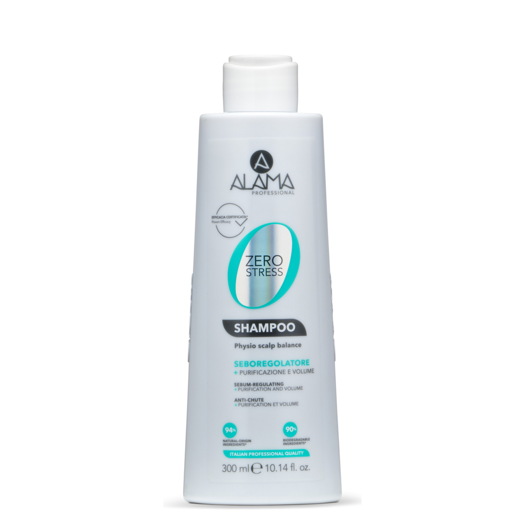 ALAMA Zero Stress Șampon sebo-reglator pentru păr gras, 300 ml