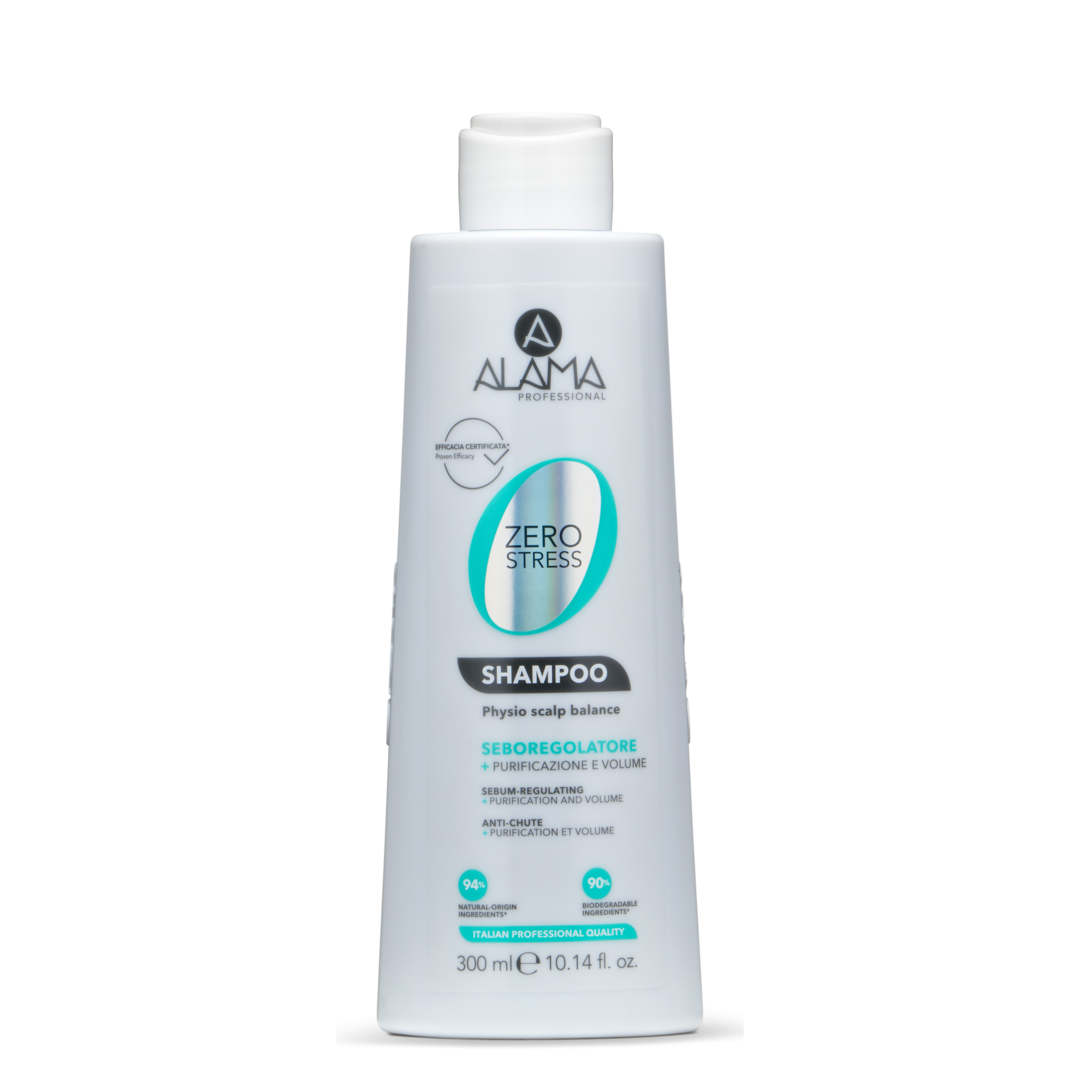 ALAMA Zero Stress Șampon sebo-reglator pentru păr gras, 300 ml