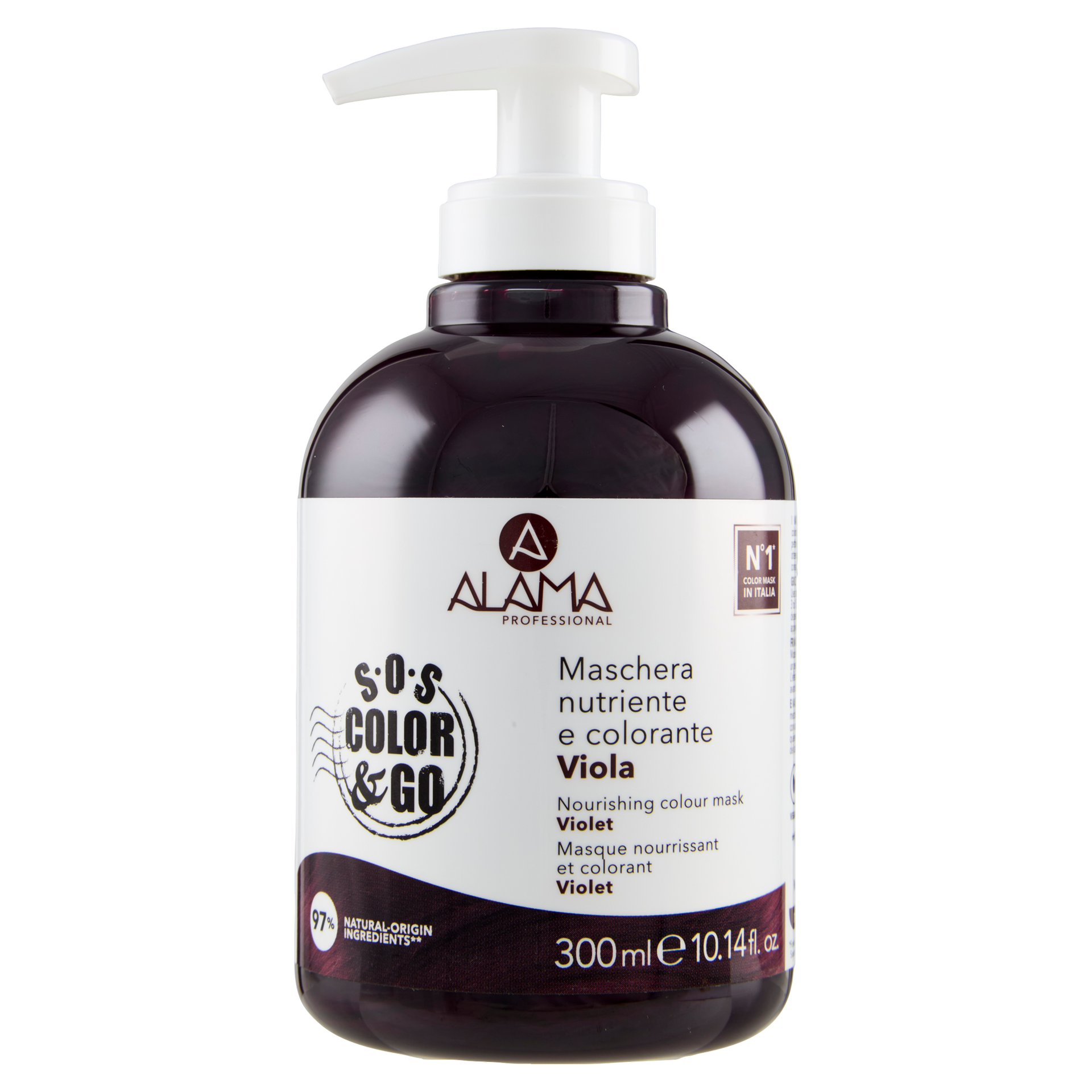 ALAMA S.O.S. Color&Go Mască nuanțatoare Violet, 300 ml