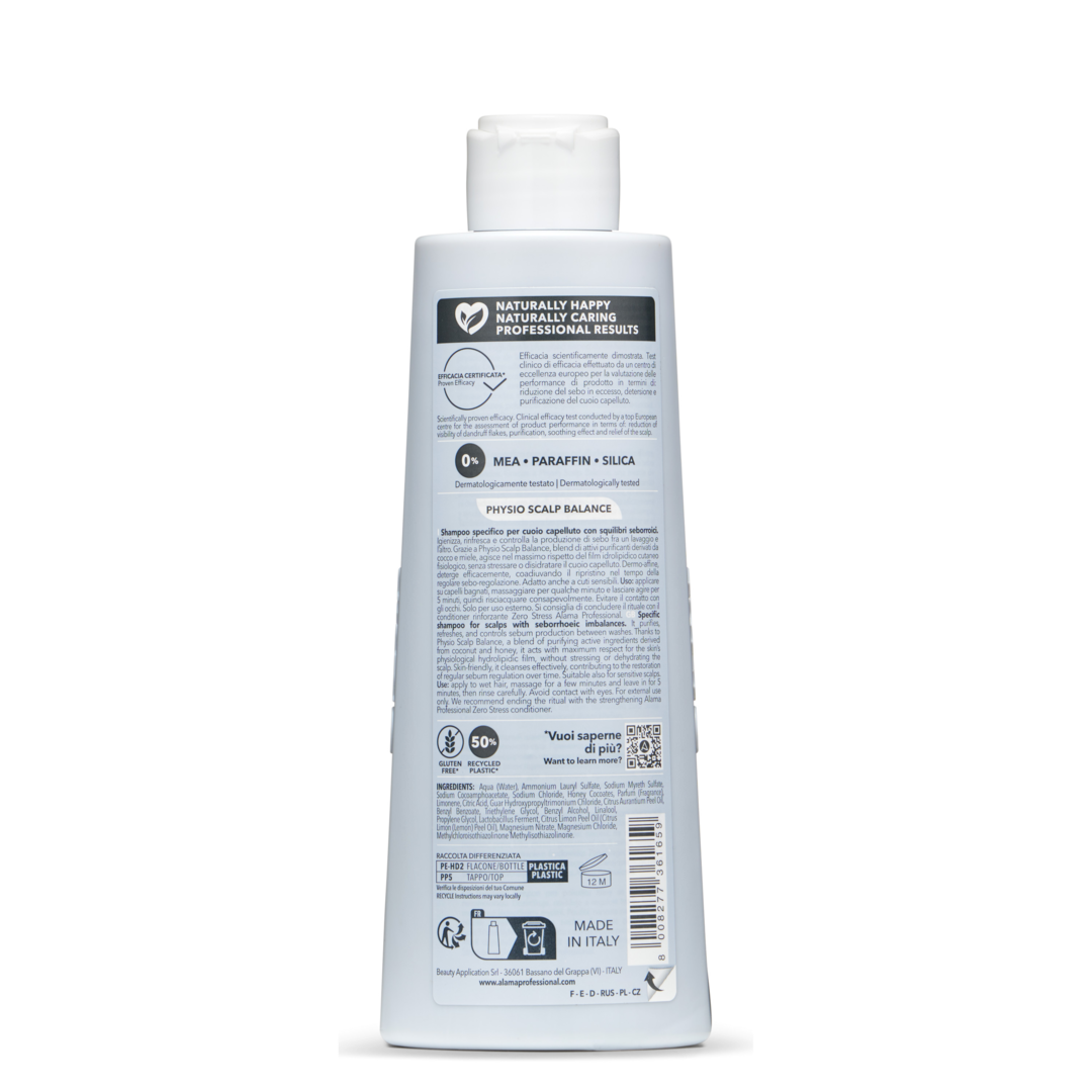 ALAMA Zero Stress Șampon sebo-reglator pentru păr gras, 300 ml