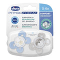 CHICCO PhysioForma – Suzete Comfort 0-6 Luni, tetină din silicon, 2 bucăți