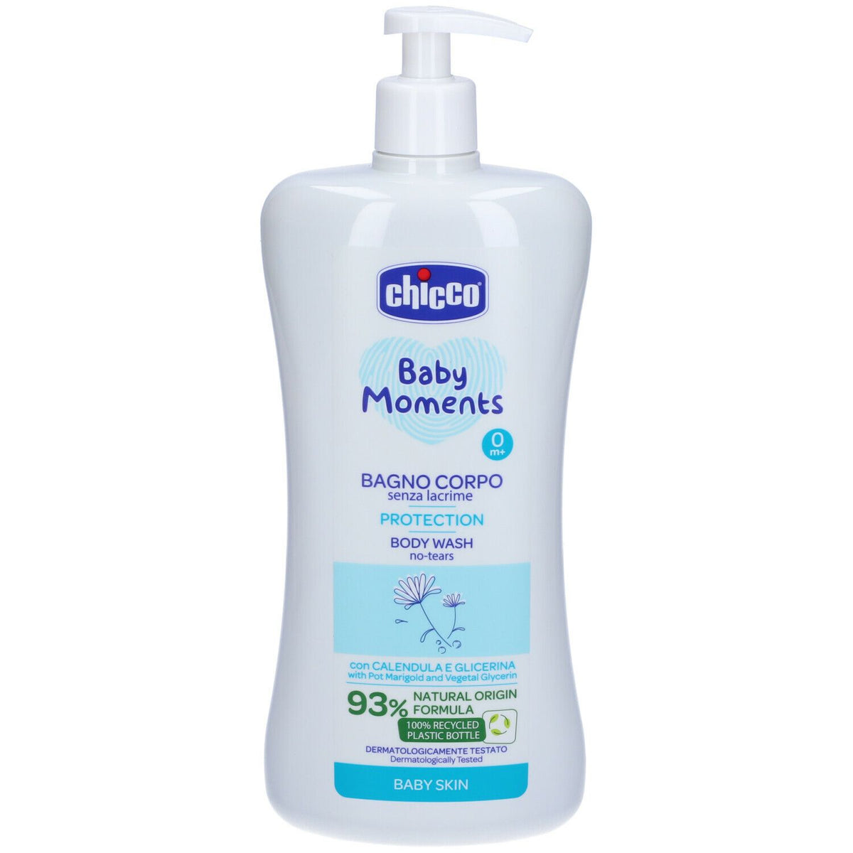 CHICCO Gel de baie delicat pentru corp, 750 ml