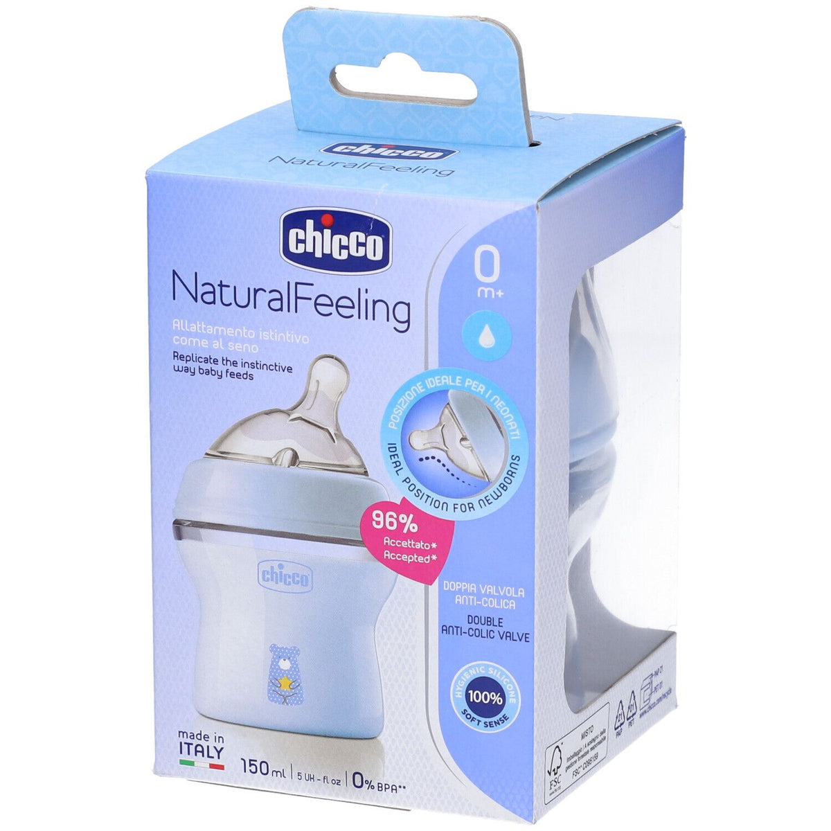 CHICCO Biberon pentru bebeluși, 150 ml