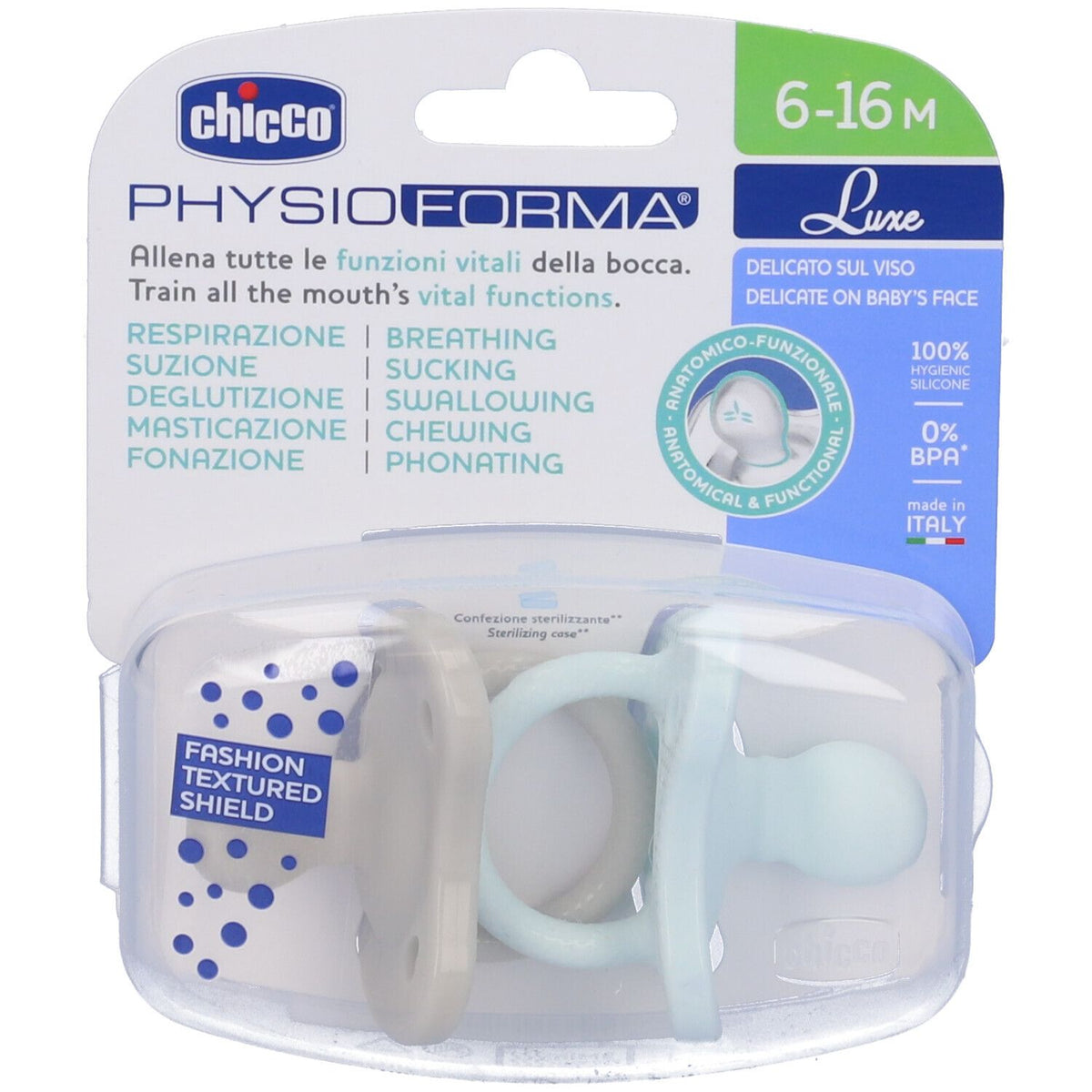 CHICCO Gomm Luxe 6-16 Boy 2Buc., 2 buc.