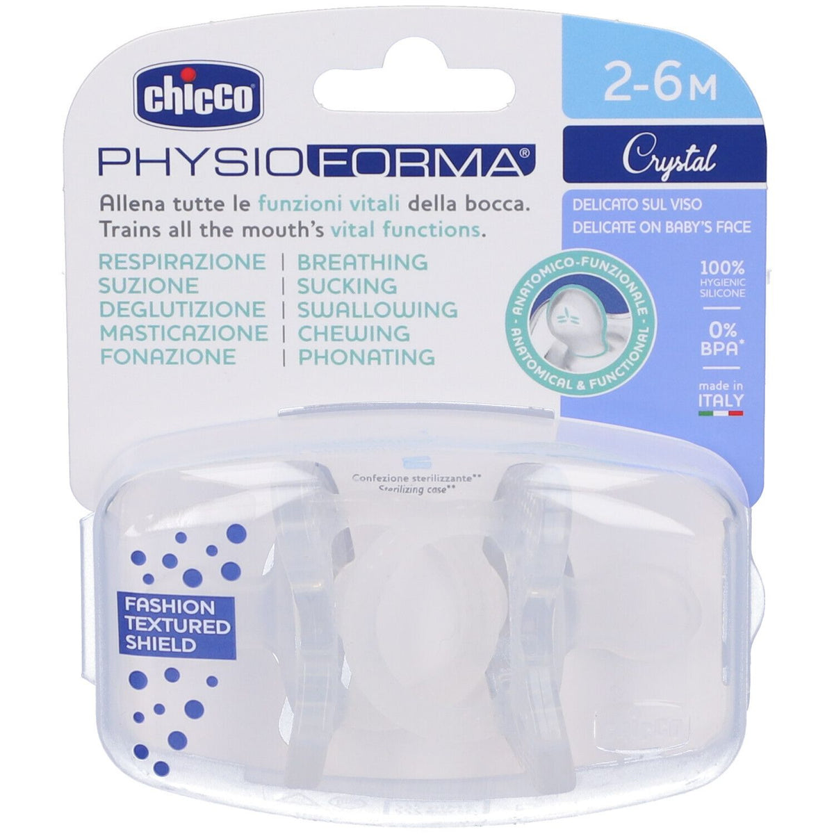 CHICCO Gomm Sil Crystal 2-6 2Buc., 2 buc.