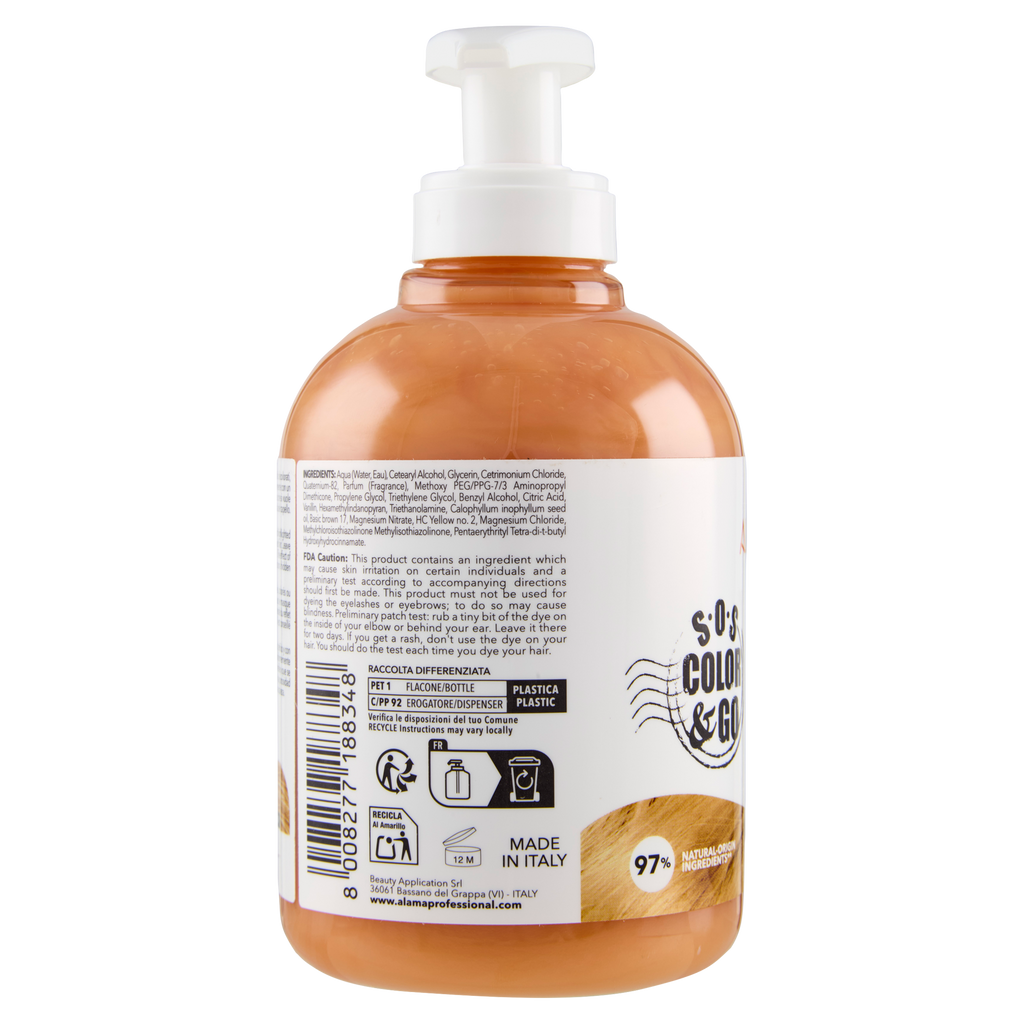 ALAMA S.O.S. Color&Go Mască nuanțatoare Auriu, 300 ml