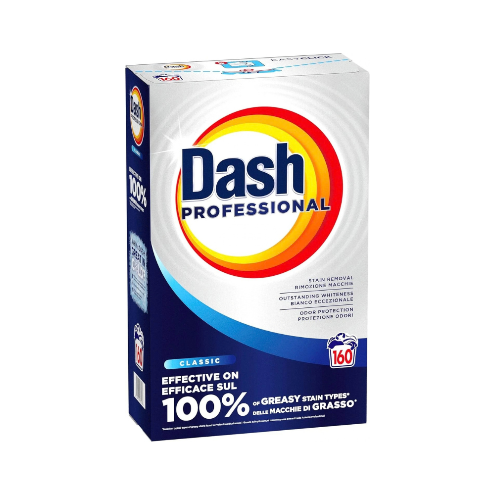 DASH Professional Classico detergent pudră pentru rufe, 160 spălări, 8 kg