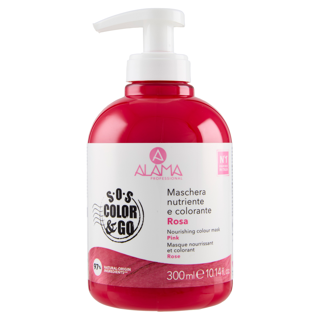 ALAMA S.O.S. Color&Go Mască nuanțatoare Roz Pastel, 300 ml