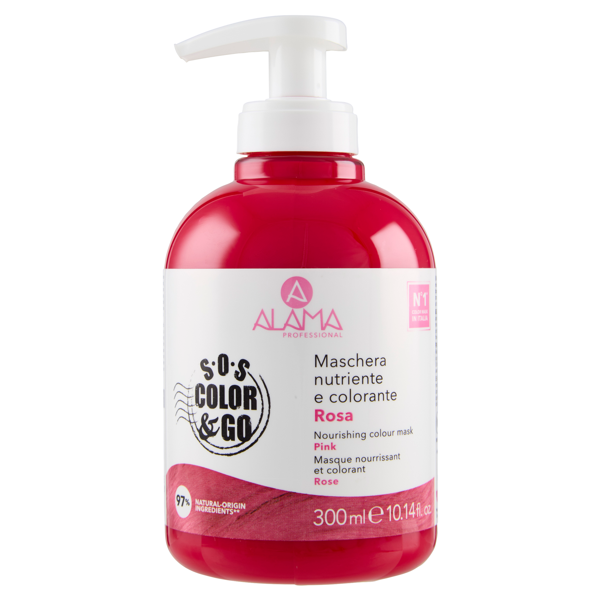 ALAMA S.O.S. Color&Go Mască nuanțatoare Roz Pastel, 300 ml
