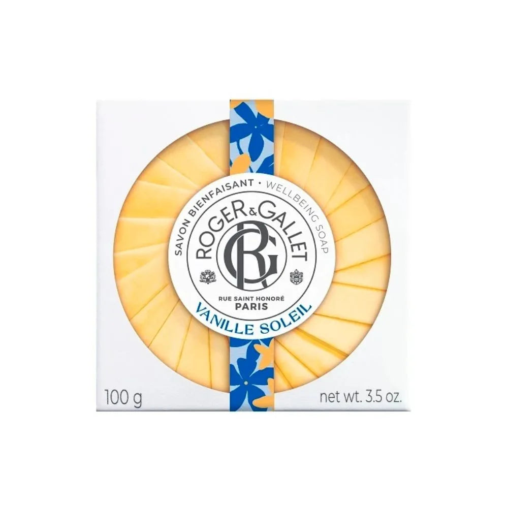 ROGER&GALLET – Vanille Soleil Săpun de Îngrijire cu Iasomie, Vanilie și Ylang Ylang, 100 g