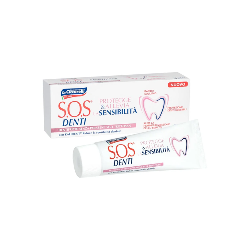 SOS – Denti Sensibili Pastă de Dinți 75 ml