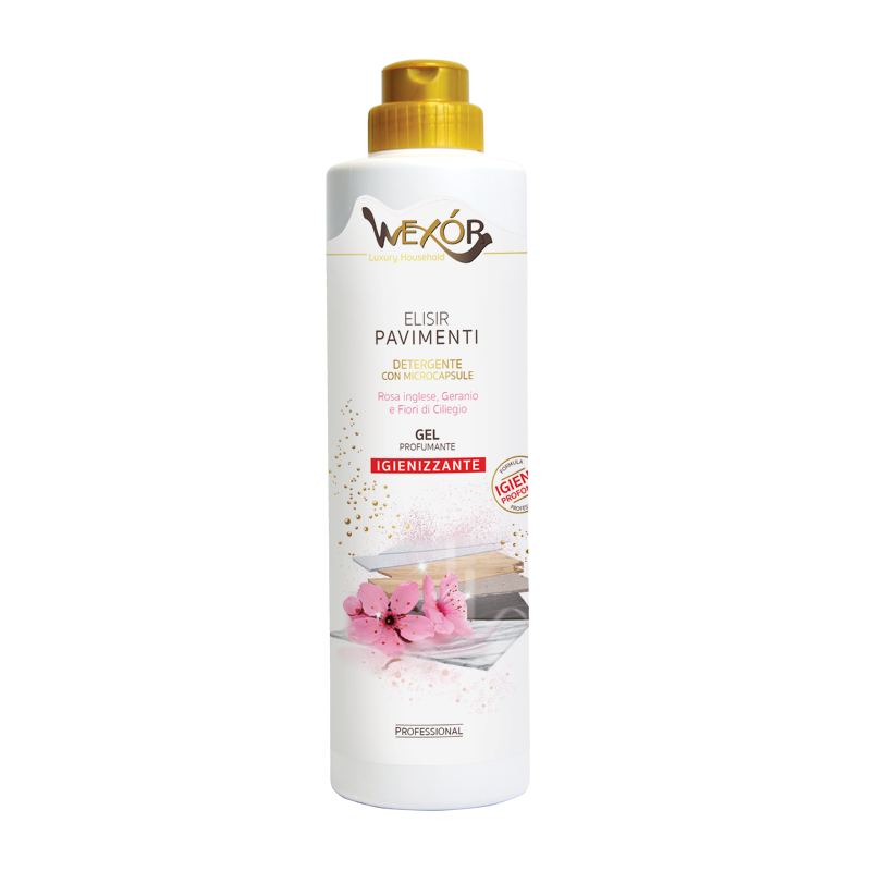 WEXOR Elisir Pavimenti Armonia Rosa, detergent gel parfumat pentru pardoseli, 750 ml