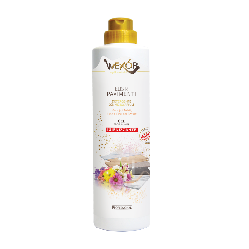 WEXOR Elisir Pavimenti Fiori Brasil, detergent gel parfumat pentru pardoseli, 750 ml