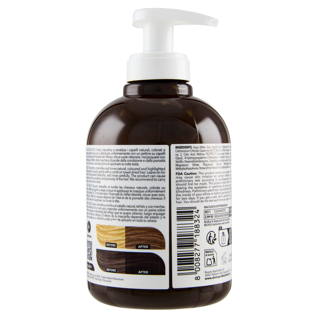 ALAMA S.O.S. Color&Go Mască nuanțatoare Ciocolatiu, 300 ml