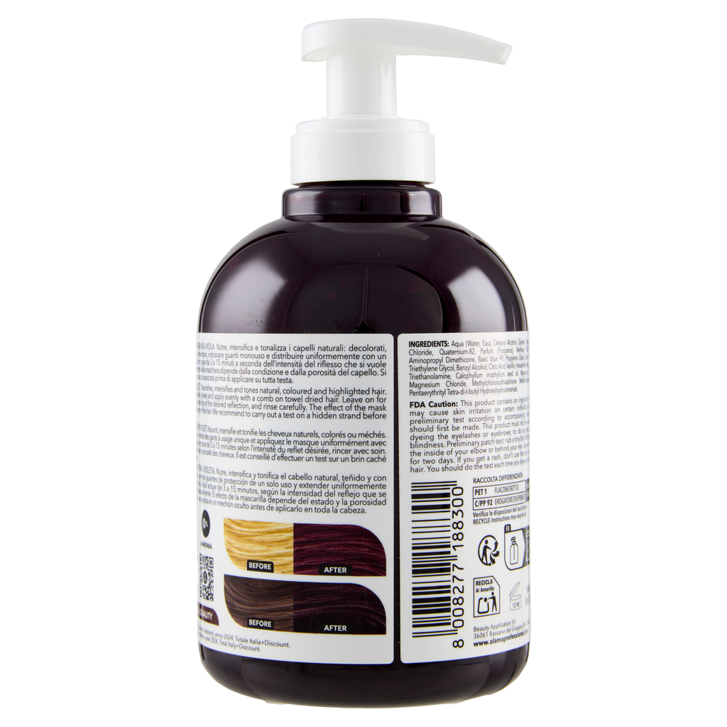 ALAMA S.O.S. Color&Go Mască nuanțatoare Violet, 300 ml