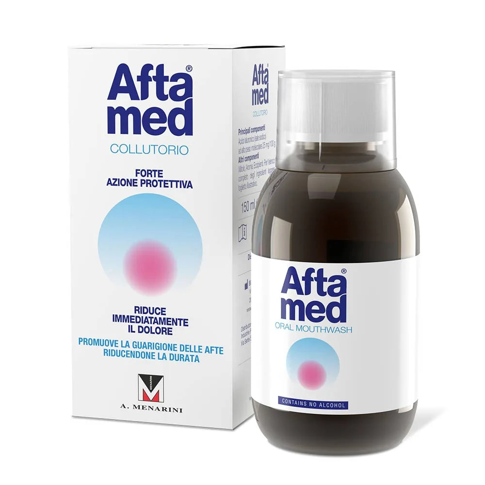 Aftamed – Apă de gură pentru igiena orală, ajuta în prevenirea aftelor, 150 ml