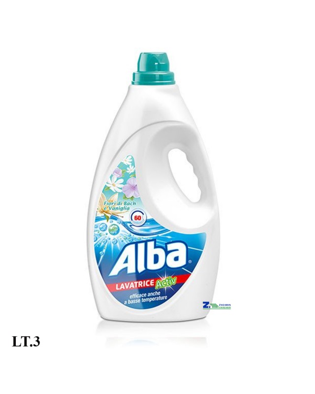 ALBA Detergent lichid pentru rufe Vanilie, 60 spălări, 3000 ml