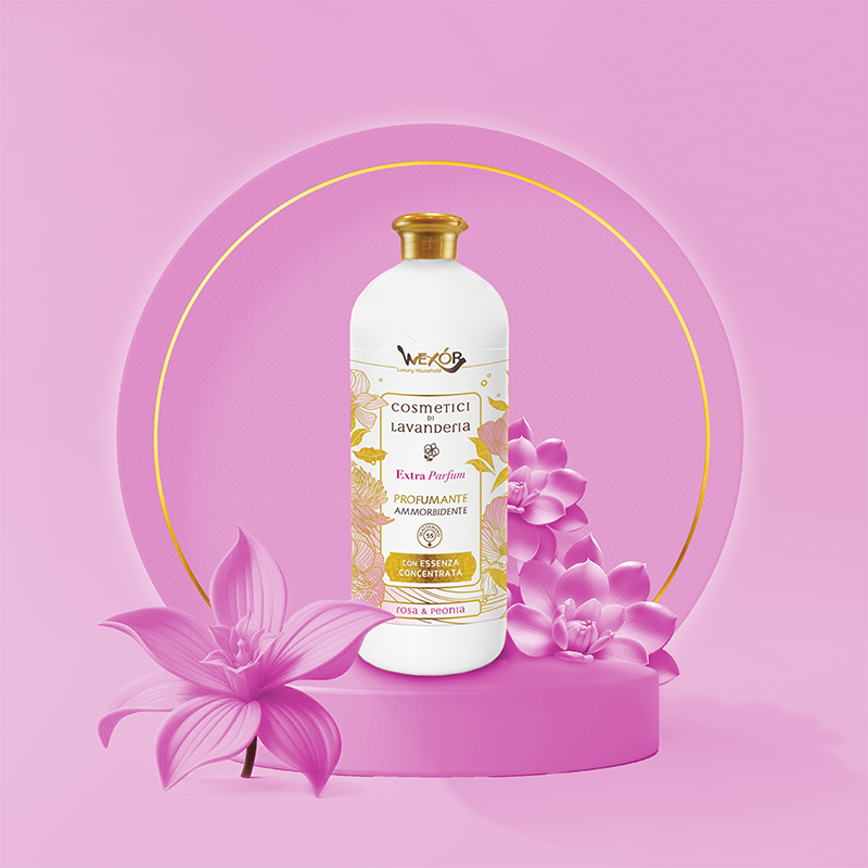 WEXOR Balsam de rufe parfumat Rosa & Peonia, 1000 ml