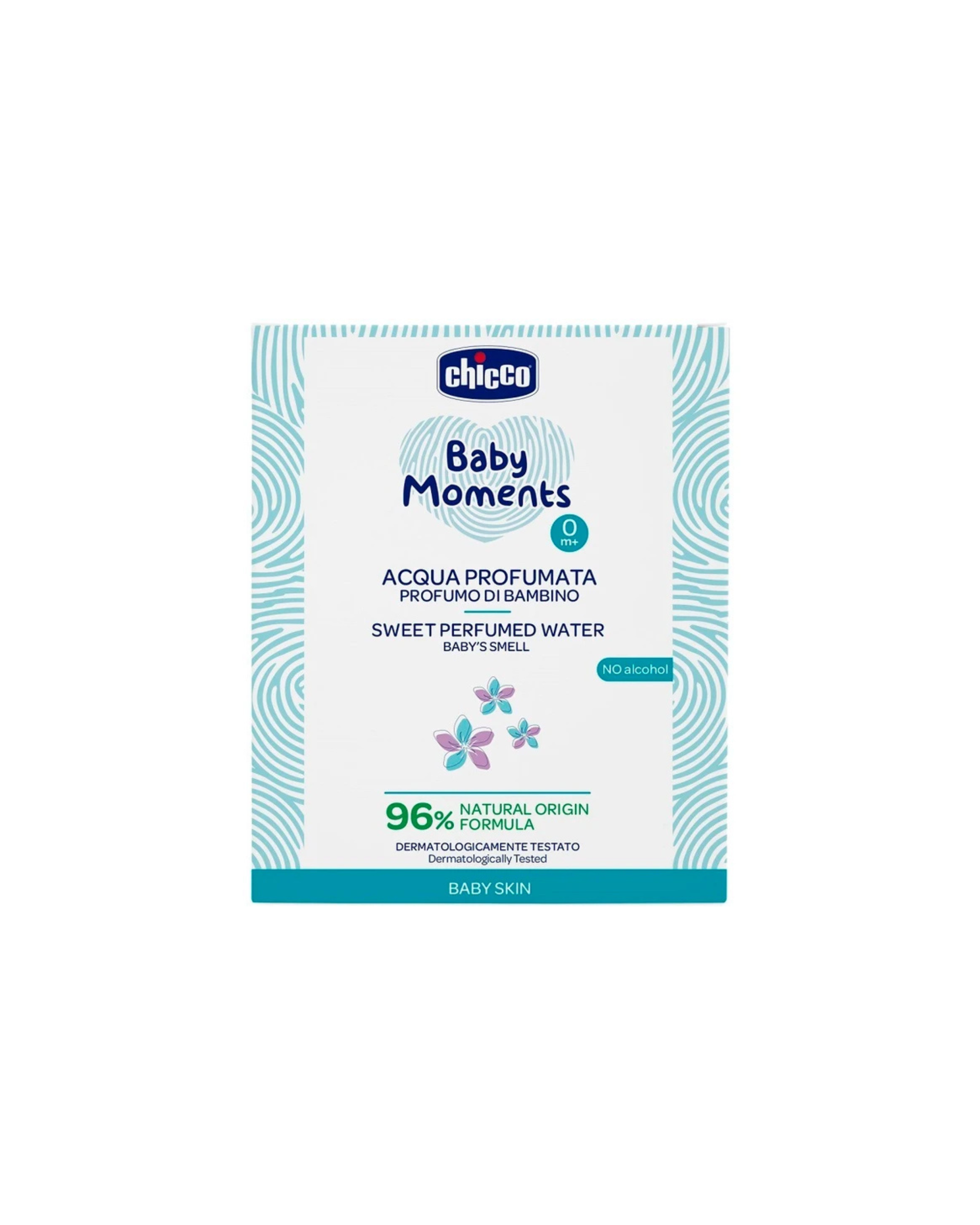 CHICCO – Apă de colonie Baby Moments, parfum pentru bebeluși fără alcool, 100ml