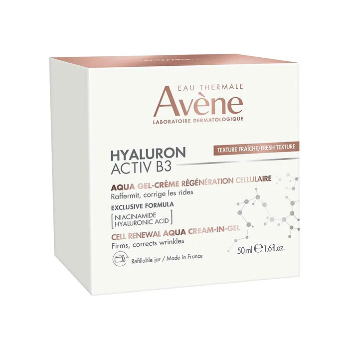 Avène Hyaluron Activ B3 Aqua Gel-Crème 50 ml – Cremă-gel anti-îmbătrânire 2-în-1