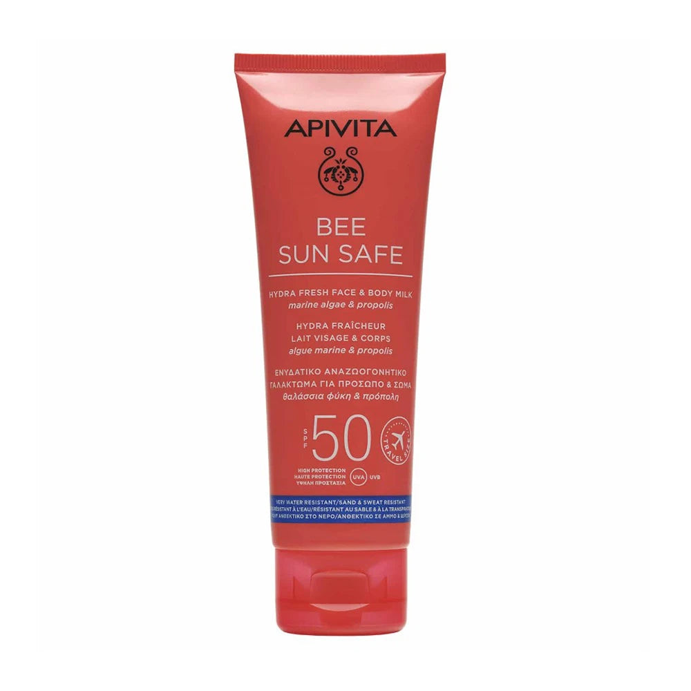 APIVITA BEE SUN SAFE - Hydra Fresh Lapte pentru Față și Corp SPF50, 100ml