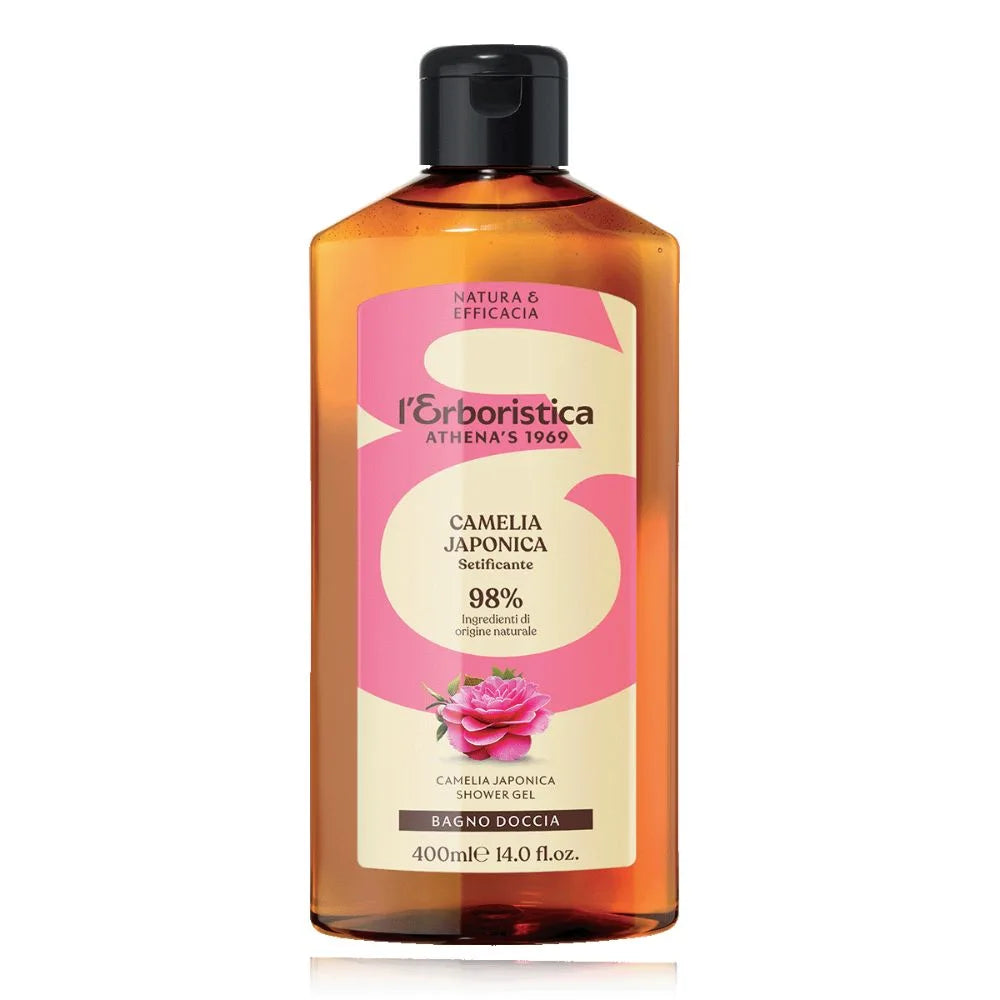 L'ERBORISTICA Gel de duş spumant cu camelia japoneză, 400 ml