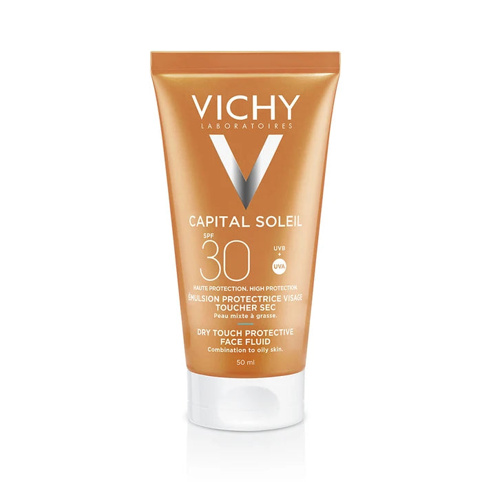 VICHY CAPITAL SOLEIL - Cremă emulsie anti-luciu cu efect uscat SPF 30, 50 ml