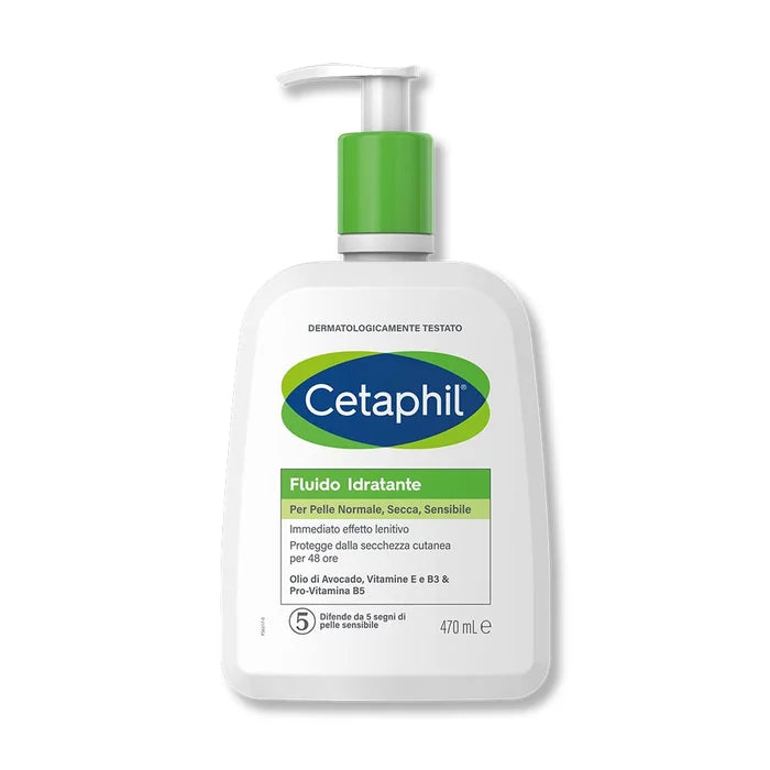 CETAPHIL – Fluid Hidratant pentru Piele Normală, Uscată și Sensibilă, 470 ml