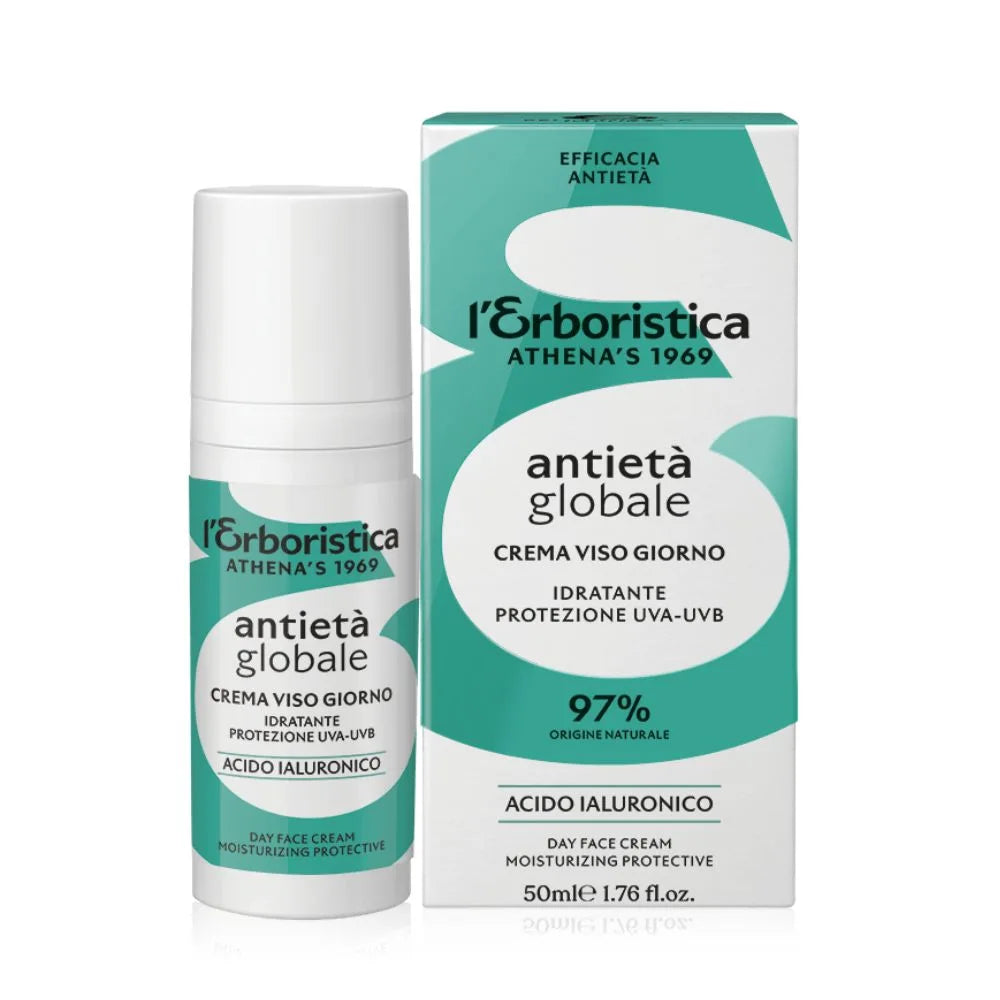 L'ERBORISTICA ANTETÀ GLOBALE – Cremă de Zi Hidratantă cu Protecție UVA-UVB, 50ml