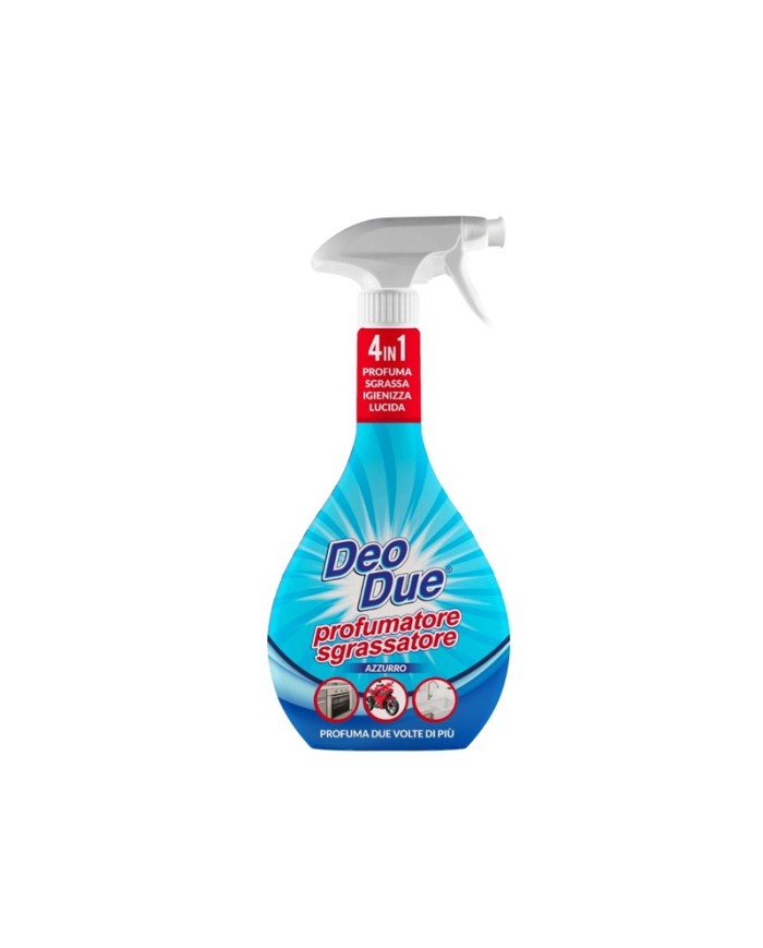 DEO DUE Profumatore Sgrassatore 4 în 1 Azzurro, 600 ml