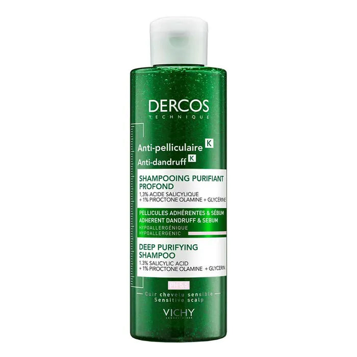 VICHY DERCOS TECHNIQUE - Șampon Anti-Mătreață K Purifiant Intensiv, 250 ml