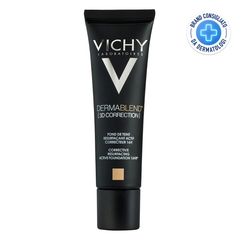 VICHY Dermablend 3D Correction – Fond de ten pentru ten gras, nuanța 15, 30 ml